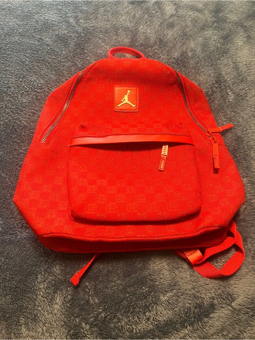 Jordan Red Men's Backpack with Jumpman Patch